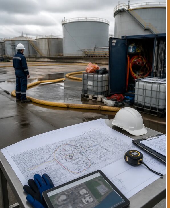 Разработка плана ликвидации разливов нефти в Новокузнецке